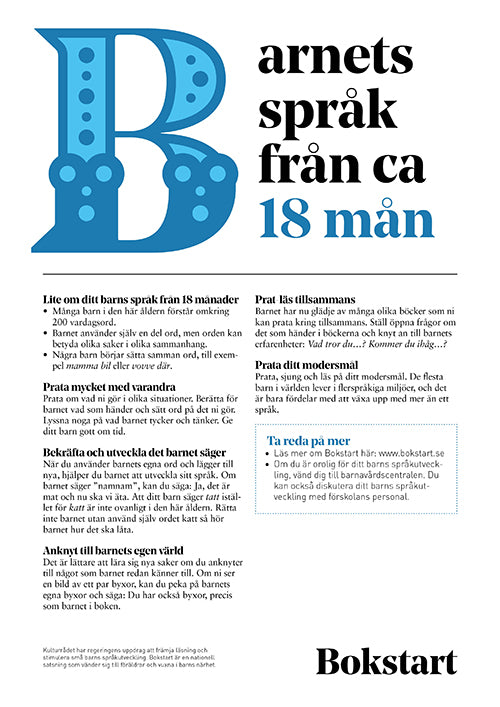 Barnets språk från ca 18 mån